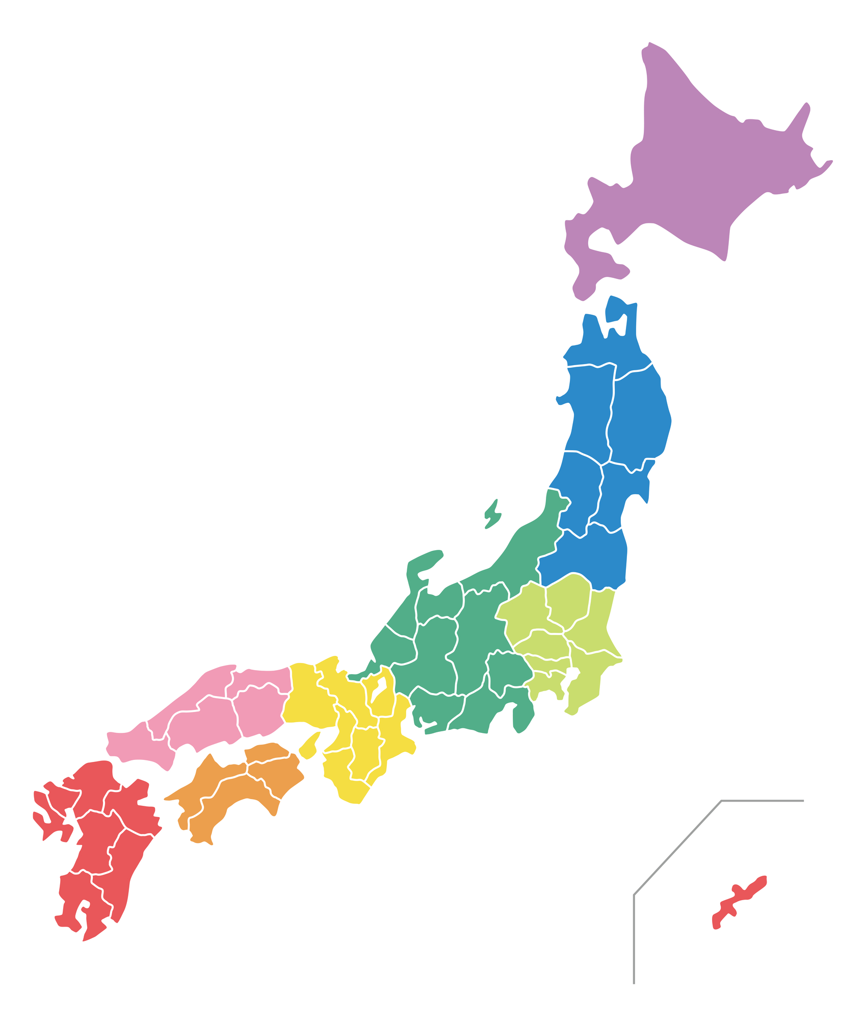 対応可能エリア（日本地図）